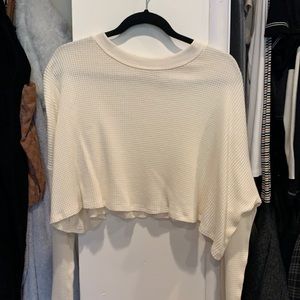 Urban outfitters Thermal crop top